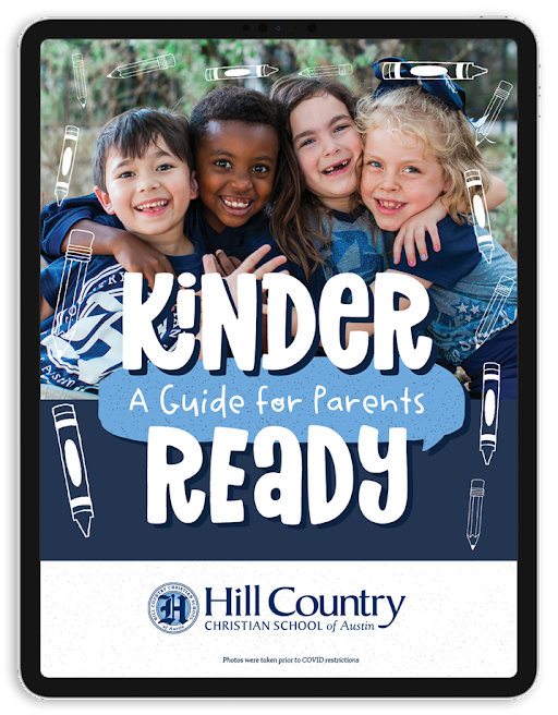 "Kinder Ready: A Guide for Parents" preview image on an iPad